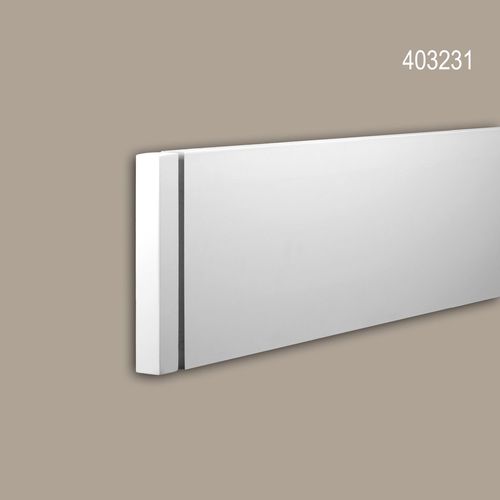 Élément d'aboutement Profhome 403231 Moulure exterieure Élement décorative Élément de façade design moderne blanc