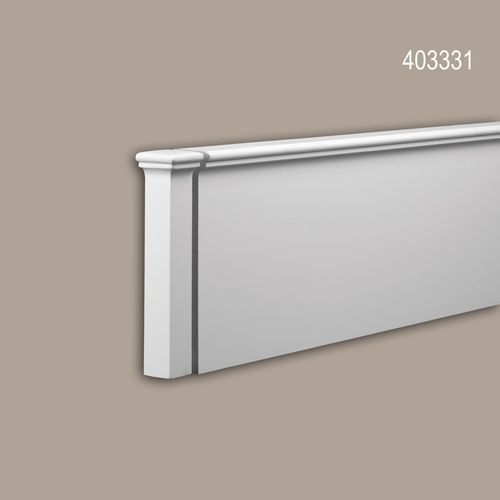 Élément d'aboutement Profhome 403331 Moulure exterieure Élement décorative Élément de façade design moderne blanc