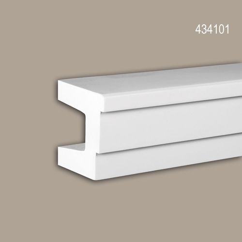 Architrave Profhome 434101 Profil de façade Moulure décorative Moulure exterieure design moderne blanc 2 m