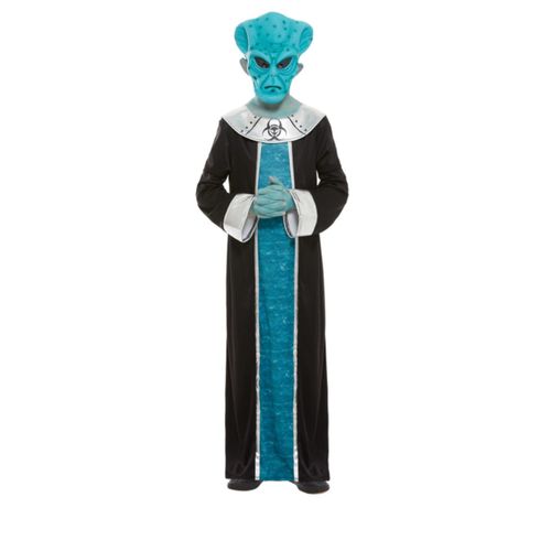 Déguisement Alien Bleu Garçon - Taille: 4-6 Ans (115/128 Cm)