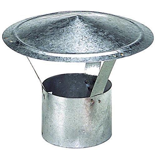 WOLFPACK 22010066 Chapeau Galvanisé pour Poêle 120 mm
