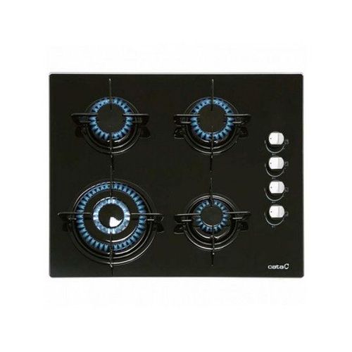 CATA - Plaque au gaz Cata CI631BK 1412 60 cm Noir Verre (4 cuisinière) BBS0407627