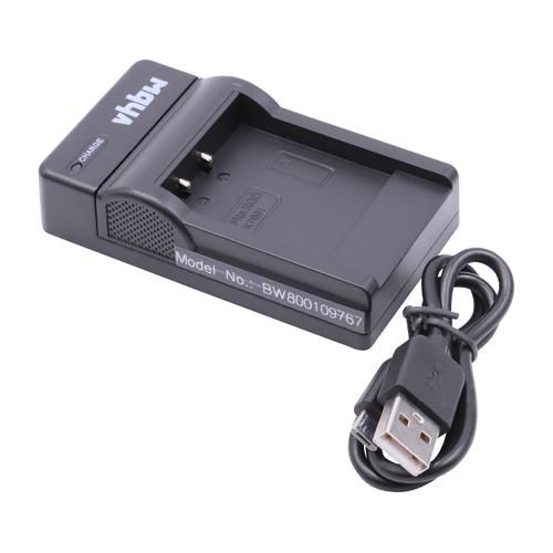 vhbw Chargeur USB de batterie compatible avec Praktica DMMC-3D, DMMC3D batterie appareil photo digital, DSLR, action cam