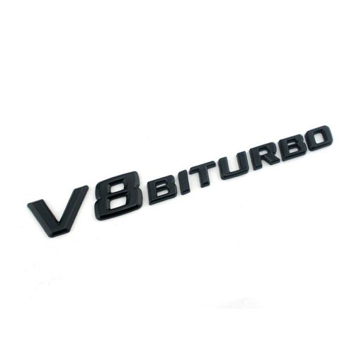Embleme Logo V8 Biturbo Mercedes E63 Sl63 Ml63 G63 (Noir) Audi Volkswagen