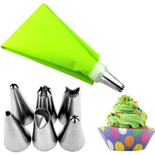 Ensemble D'tuyauterie | Poches À Douille Et Douilles Pour Cupcakes - Fournitures Cuisson Réutilisables Pour Cupcakes, Gateaux, Biscuits, Décoration, Outils Patisserie