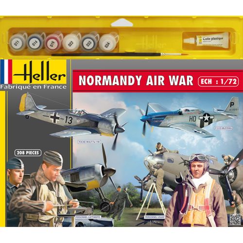 Maped Heller Joustra Normandie Air War (Mustang, Focke Wulf, 2 Sets De Figurines)-Maped-Heller-Joustra