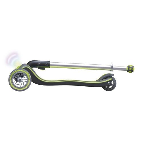 Templar Trottinette 3 Roues Verte Pliable Elite Flash Avec Calandre Lumineuse