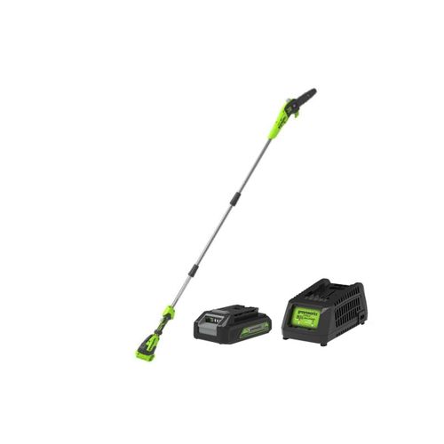 Elagueuse sur perche GREENWORKS 40V - 20 cm - 1 batterie 2.0 Ah - 1 chargeur - G40PSFK2