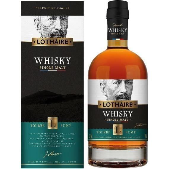 Lothaire - Single malt Whisky - Tourbé & Fumé - France - 44%vol