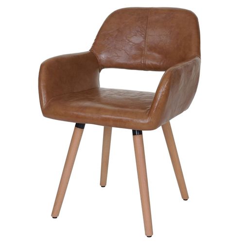 Chaise De Salle À Manger Altena Ii, Fauteuil, Design Rétro Des Années 50   Similicuir, Aspect Daim
