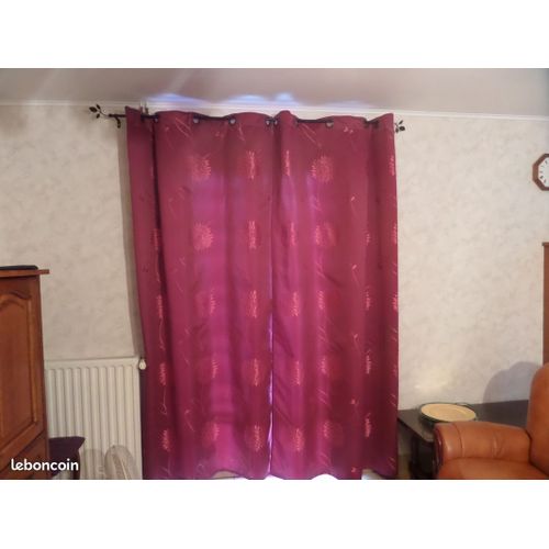 Rideaux Pour Porte( Double) Fenêtres Couleur Aubergine