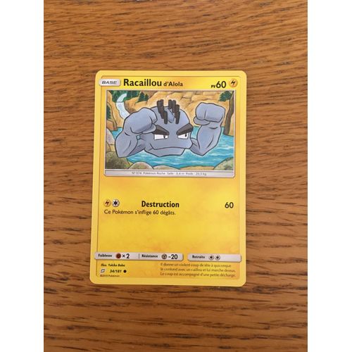 (261) Racaillou D'alola 34/181 Pokemon