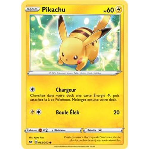 Pikachu - 65/202 - Epée Et Bouclier