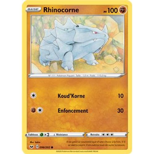 Rhinocorne - 96/202 - Epée Et Bouclier