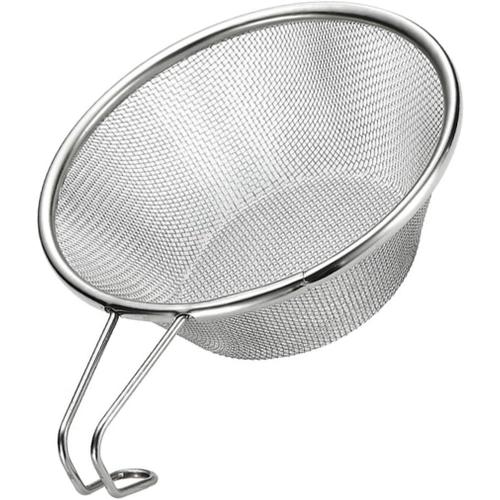 Argent 1 Pc De Pêche Filet En Acier Inoxydable Support De Stockage Écumoire Filtres À Thé Passoire À Riz Noddle Tamis Passoire Créative Net Passoire À Thé Évier Engrener