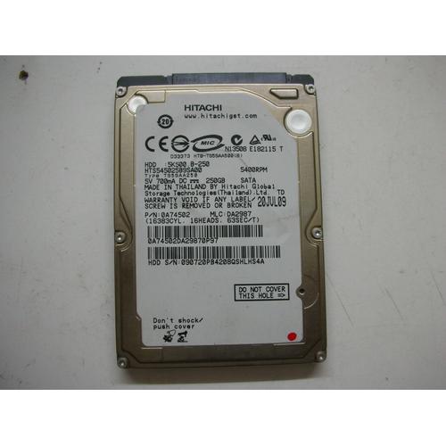 Disque dur Hitachi Sata HTS545025B9SA00 250 Go