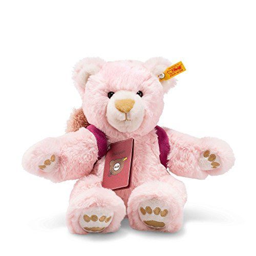 Steiff 22180 ""Rose / Beige Autour Du Monde Ours Lula Globetrotting"" Teddy Bear
