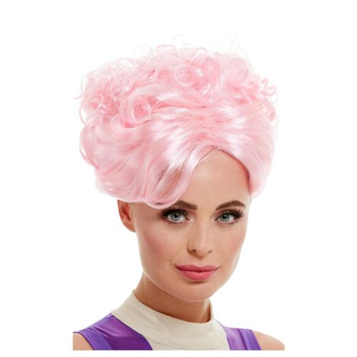 Perruque Trapéziste Rose Vintage (Taille Unique Adulte)