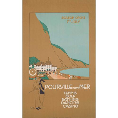 Affiche Pourville Sur Mer