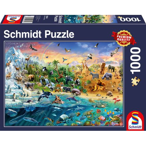 Schmidt 58324 Animal Kingdom Premium Quality Jigsaw Puzzle (1000 Pieces)