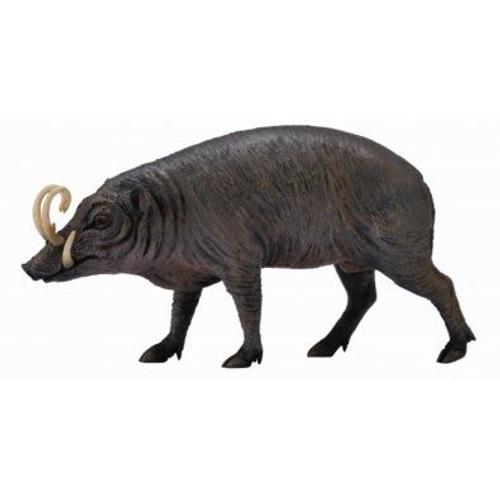 Collect A Wildlife Sulawesi Babirusa Toy Figure - Authentic Hand Painted Model