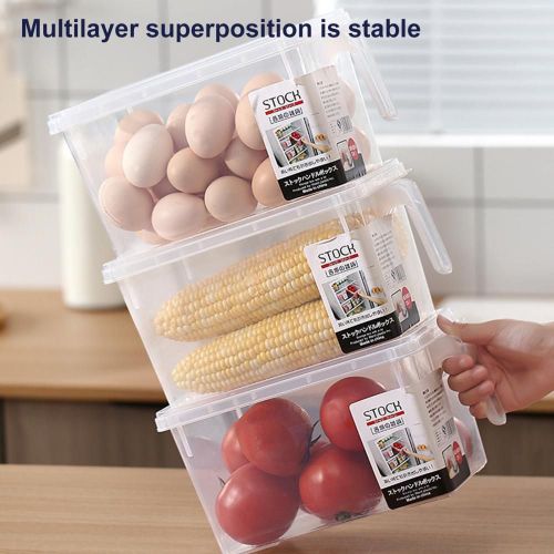 Support De Stockage Portable Transparent Avec Couvercle, Boîte Scellée, Poignée Melhandle, Grande Capacité, Support Alimentaire, Cuisine, Évaluation