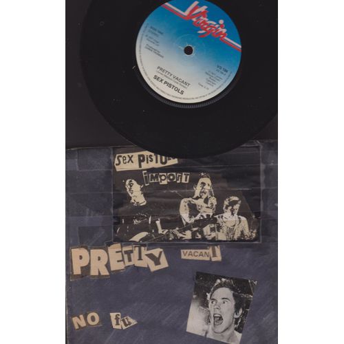 Pretty Vacant - No Fun - Virgin Vs 184 -1977 Import England - Pochette Originale Conçue Par Un Fan