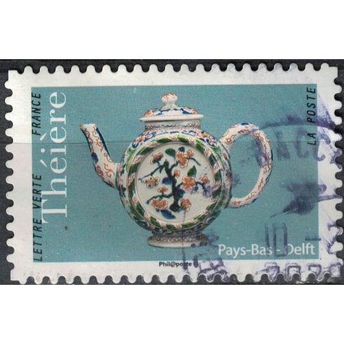 France 2018 Oblitéré Rond Used Théière Des Pays Bas Delft Y&t 1621 Su