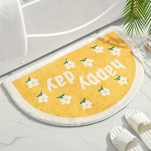 Tapis De Sol Absorbant Antidérapant, Joli Paillasson D'entrée Doux Et Chaud, Pour Salle De Bains, Toilettes Et Cuisine