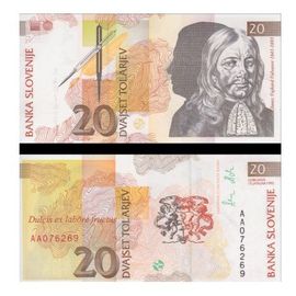 Billet Slovenie 20 Tala