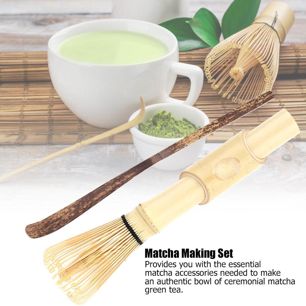 Ensemble De Fouet  Th Matcha Chashaku En Bambou, Ensemble ... - 4