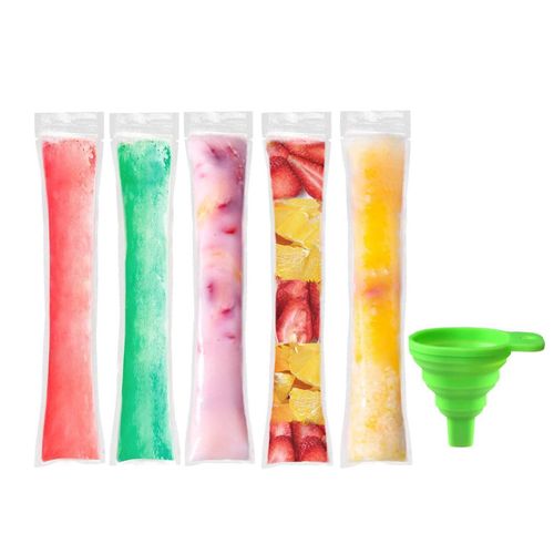 Sacs À Popsicle Glacé Au Poulet Avec Entonnoir Pour Collations Saines, 100 Pièces, Yogsigné