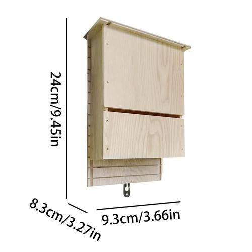 Maison Kiev Itat De Chauve-Souris Extérieure En Bois, Boîte Kiev Itat De Chauve-Souris Extérieure, Décor En Bois, Abri Et Accent Pour Chauve-Souris Extérieur