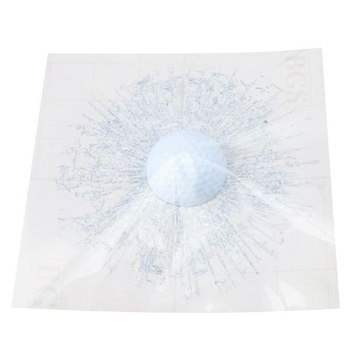 Autocollant De Fenêtre De Voiture Étanche Break Glass, Autocollant 3d Tricky Simulation Ball Hits Pour Voitures, Autocollant En Vinyle Peel And Stick