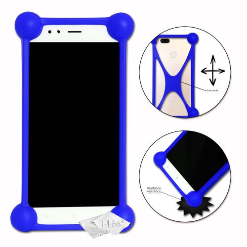 Coque Bumper Antichoc Pour Xiaomi Mi 9 Lite Super Silicon Bumper De Qualité Pour Xiaomi Mi 9 Lite - Bleu