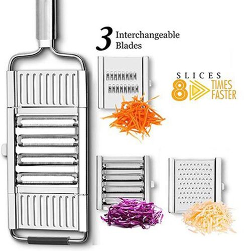 Coupe-Légumes Manuel Portable En Acier Inoxydable, Râpe Facile À Nettoyer Avec Poignée, Outil De Cuisine Domestique Polyvalent