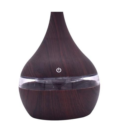 Humidificateur électrique, diffuseur d'huile aromatique essentielle, humidificateur d'air ultrasonique de Grain de bois, Mini brumisateur Usb, lumière Led 7 couleurs