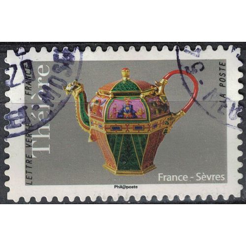 France 2018 Oblitéré Rond Used Théière France Sèvres Y&t 1623 Su