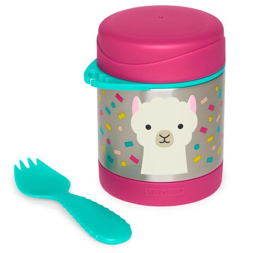 Zoo Thermos Repas + Fourchette - Lama - 3 Ans +