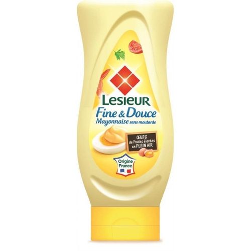 Lesieur Fine & Douce Mayonnaise Sans Moutarde 425g (Lot De 6)