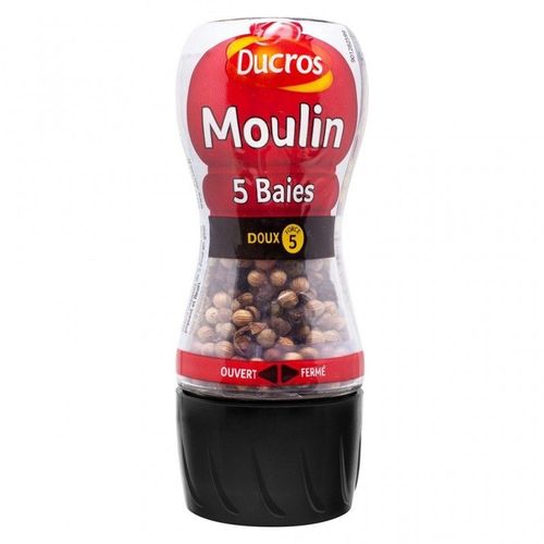 Ducros Moulin 5 Baies Doux 24g (Lot De 3)