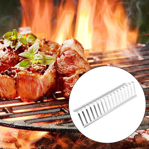 Support T1 De Côtes De Barbecue Antiadhésives Jetables, Supports À Steaks, Acier Inoxydable, Côtes De B?Uf, Gril Noir Pour Fumoir À Gaz, Outils De Barbecue