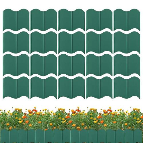 Bordures De Protection Flexibles Pour Pelouse Et Jardin, Extérieur, Antirouille, Fleur, Lit, Barrière, Jardin, 20 Pièces