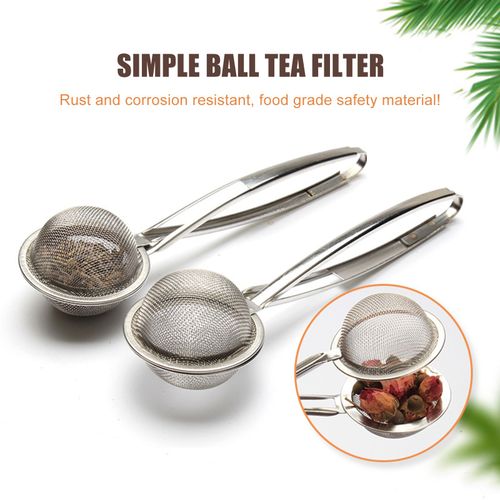 Cuillère À Ressort Avec Poignée En Acier Inoxydable, Infuseur À Thé, Passoire À Tennis, Boule À Thé, Sac À Thé, Clip, Accessoires De Séparation