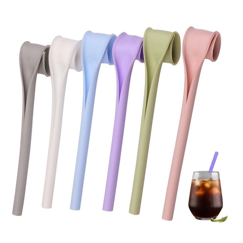 Pailles  Pression Rutilisables En Silicone, Protge Les De...