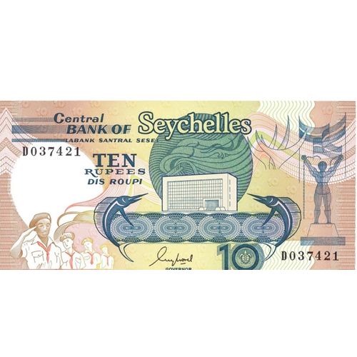 Billet Seychelles 10 Rupees