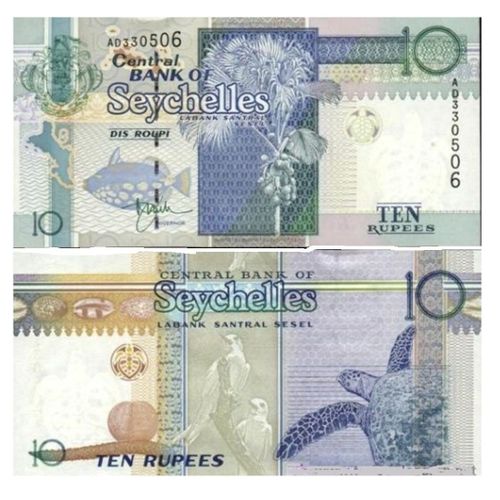 Billet Seychelles 10 Rupees