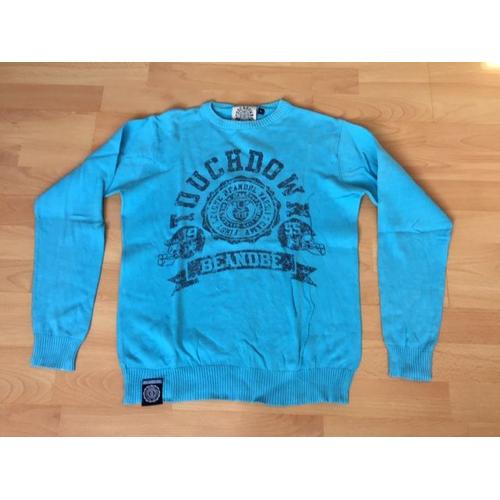 Pull Turquoise Touchdown Be And Be - Taille S