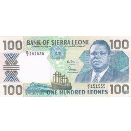 Billet Sierra Leone 100 Leones