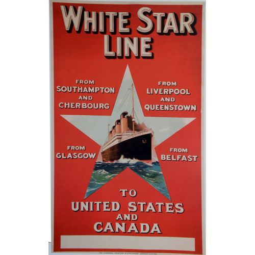 Affiche White Star Line